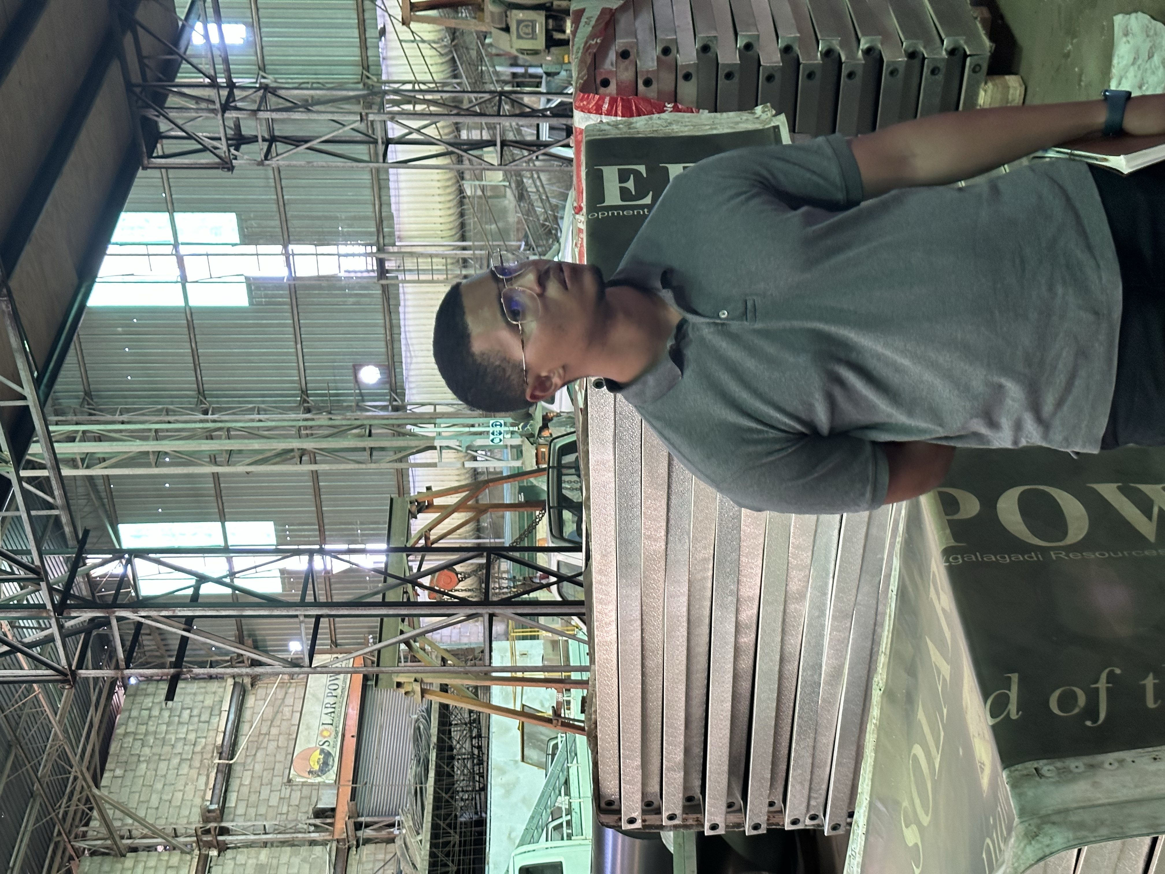 Visiting partners' factory in Gaborone, Botswana